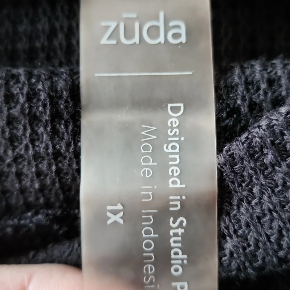 Zuda Black Thermal Material Women's Black Long Sleeve Size 1x - Picture 3 of 6